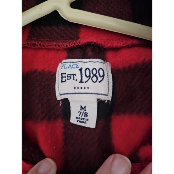 Children's Place Buffalo Plaid Pullover‎ Size M 7/8 (Y38) - Picture 3 of 3